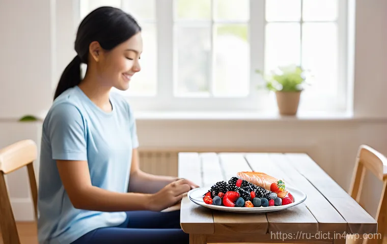 우울증 환자를 위한 식이요법의 중요성 - **Gut-Brain Connection and Nourishment:**
A vibrant, wholesome image of a healthy young woman (1... 우울증 환자를 위한 식이요법의 중요성 - **Gut-Brain Connection and Nourishment:**
A vibrant, wholesome image of a healthy young woman (1...