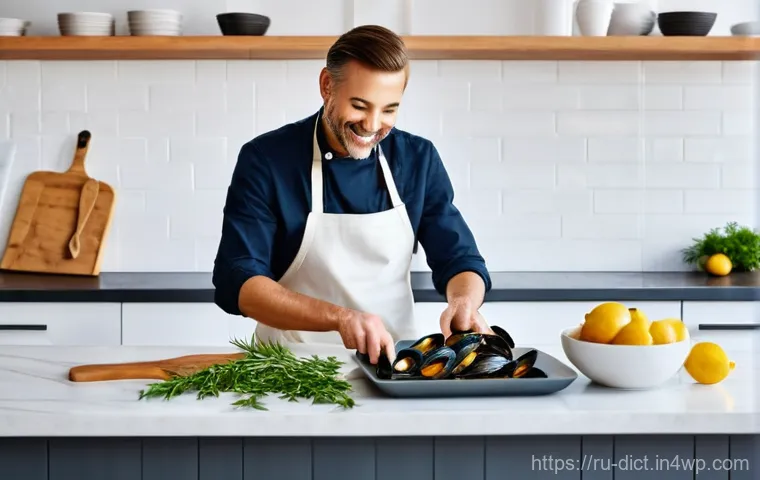 우울증 완화에 도움이 되는 해산물 요리 - **Prompt:** A serene, cozy indoor setting where a woman (20s-30s) with a gentle, contented smile is ...