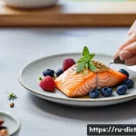 Home 18 우울증 완화를 위한 특정 식품 추천 - A cozy kitchen scene featuring a rustic wooden table with a colorful assortment of brain-boosting fo...